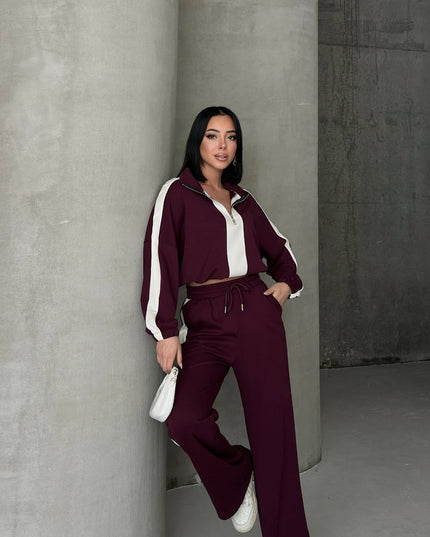 Oysho Burgundy set