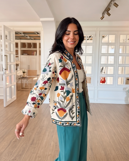Embroidered Boho Jacket