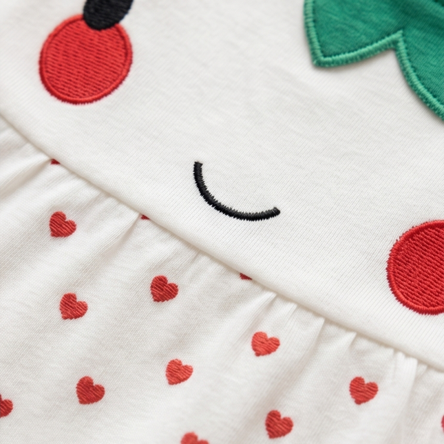 Strawberry Romper - Baby Girl