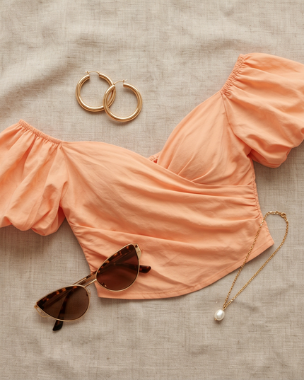 Orange Crop Top