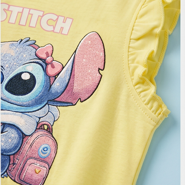 Stitch Yellow Dress