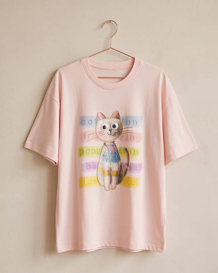 Tshirt Cotton - Oversize pink