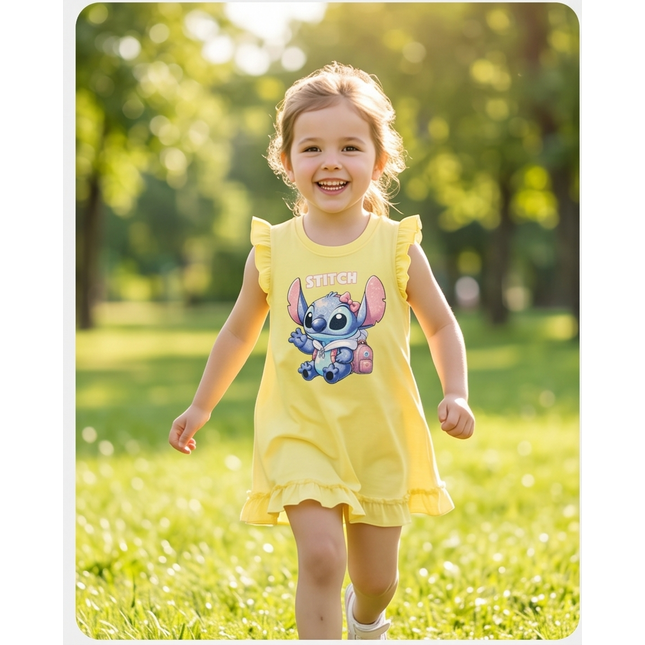 Stitch Yellow Dress