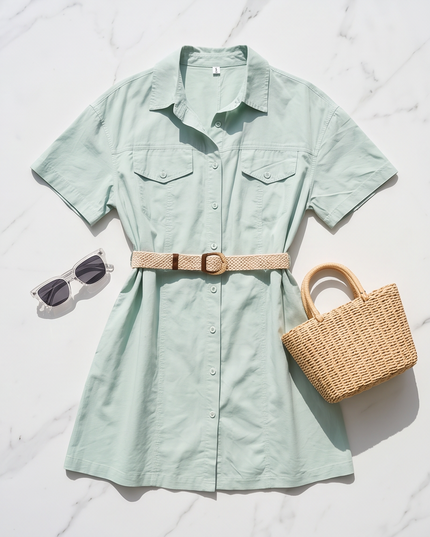 Short Dresses - Pastel Colors