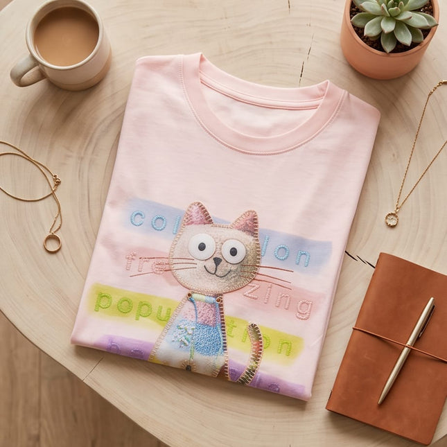 Tshirt Cotton - Oversize pink