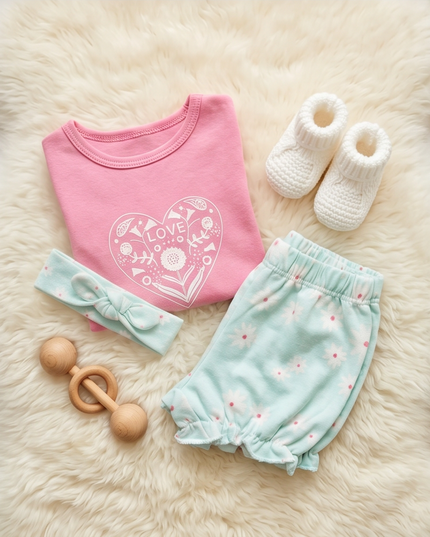 Set For Baby Girl - Trendy Set