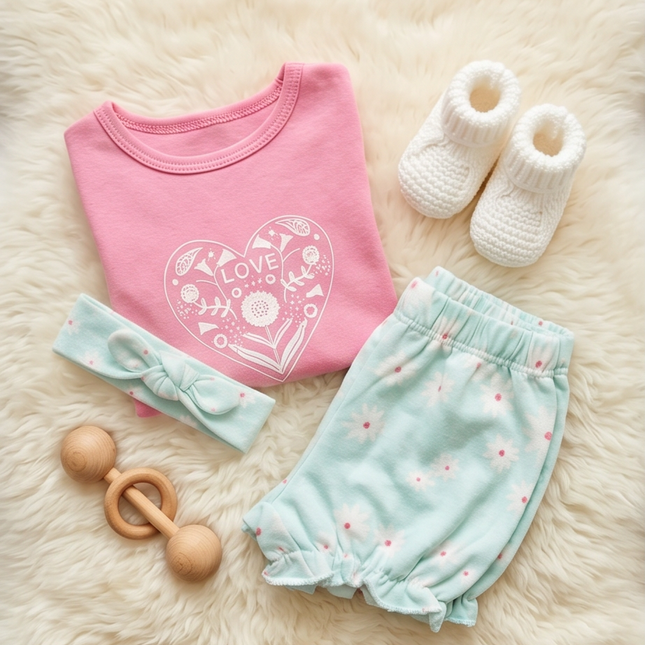 Set For Baby Girl - Trendy Set