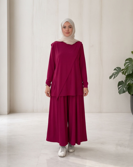 Oysho Set Bordo - women fashion