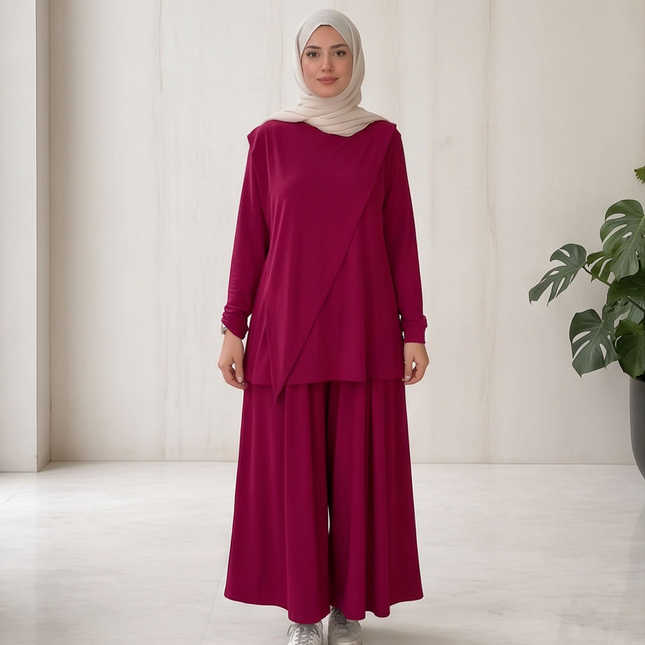 Oysho Set Bordo - women fashion
