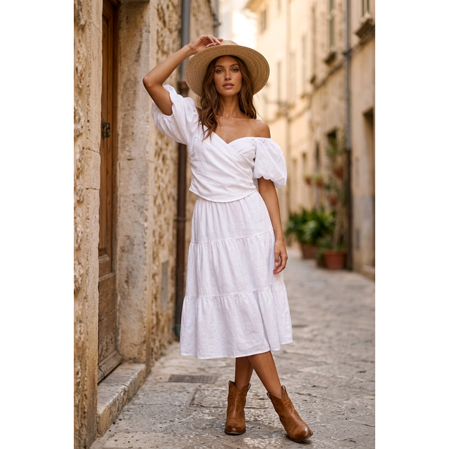 White Top-Women Wear